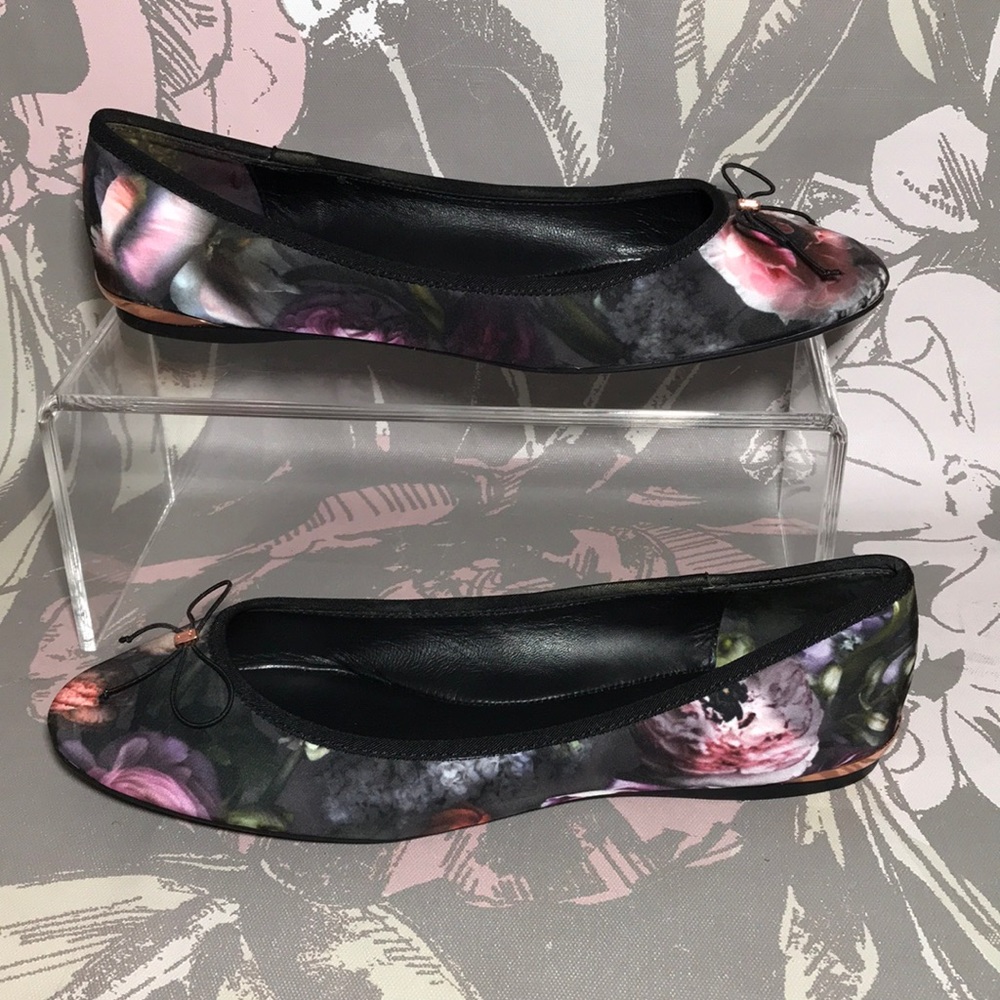 Ted Baker London Imme Floral Ballet Flat Size 39 EU or 8 US